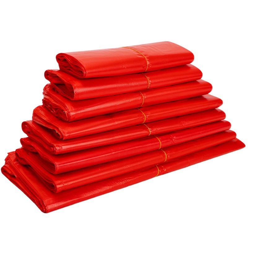 Red plastic bag whole bag packaging candy shop handbag fruit supermarket shopping bag disposable takeaway packing bag
