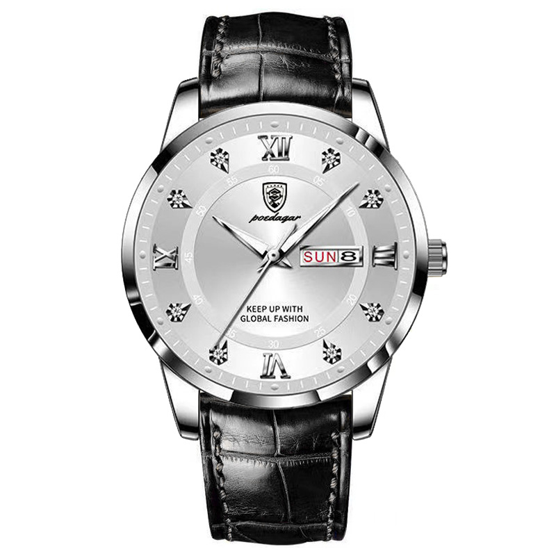 Picture of Baidagee New Waterproof Luminous Double Calendar Men's Watch Ultra-thin Quartz Watch Live AliExpress Explosions