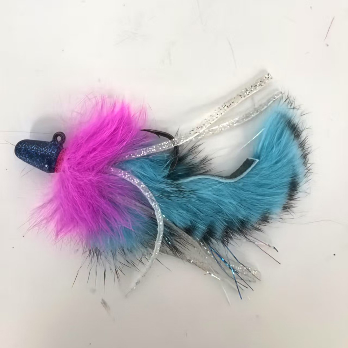 Wholesale fishing hook decorations, raccoon fur silk, fly hooks, rabbit wool, various furs made from fishing fur accessories