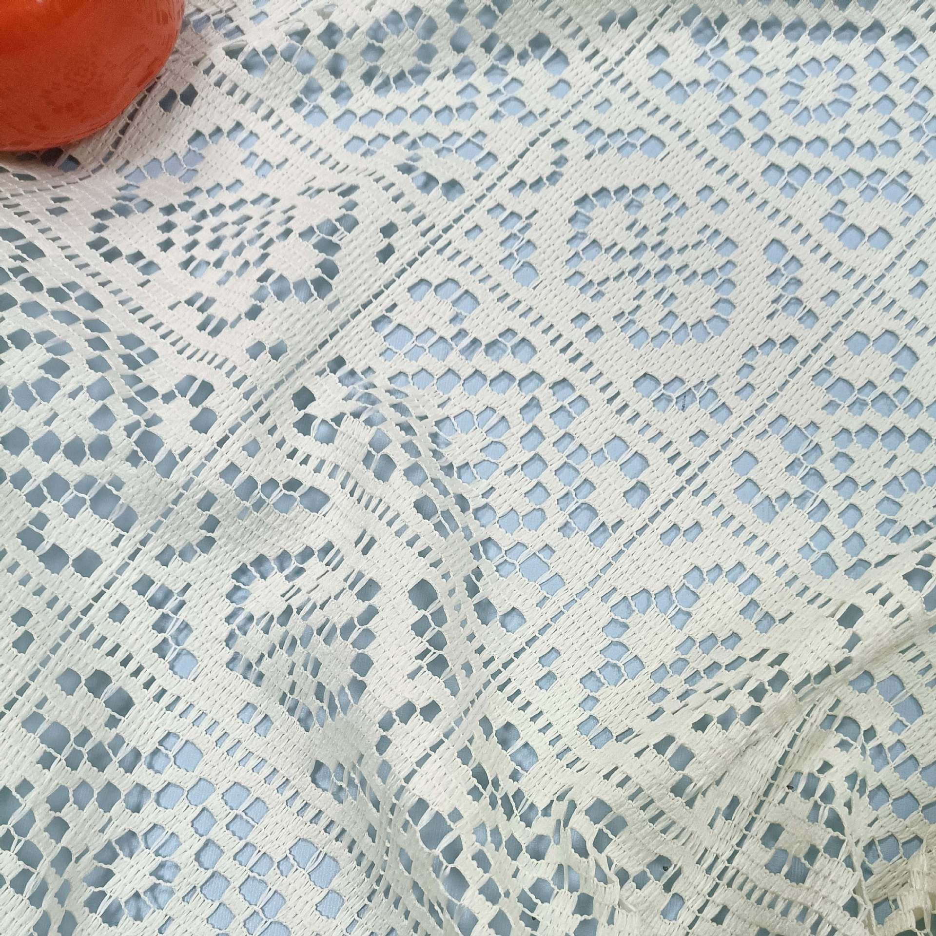 Lace Fabric Hollow Retro Pair Knitted Gouhua Plain Style Clothing Accessories Handmade DIY Lace Cloth