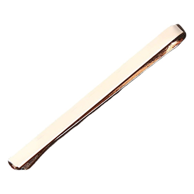 EBAY Amazon Simple Korean Style Thin Tie Clip Men's Groom's Wedding Professional Security Copper Gold Formal Tie Clip