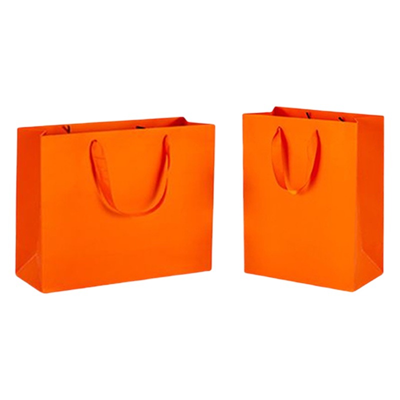 Orange gift bag paper handbag clothing shopping bag birthday gift bag gift bag gift bag