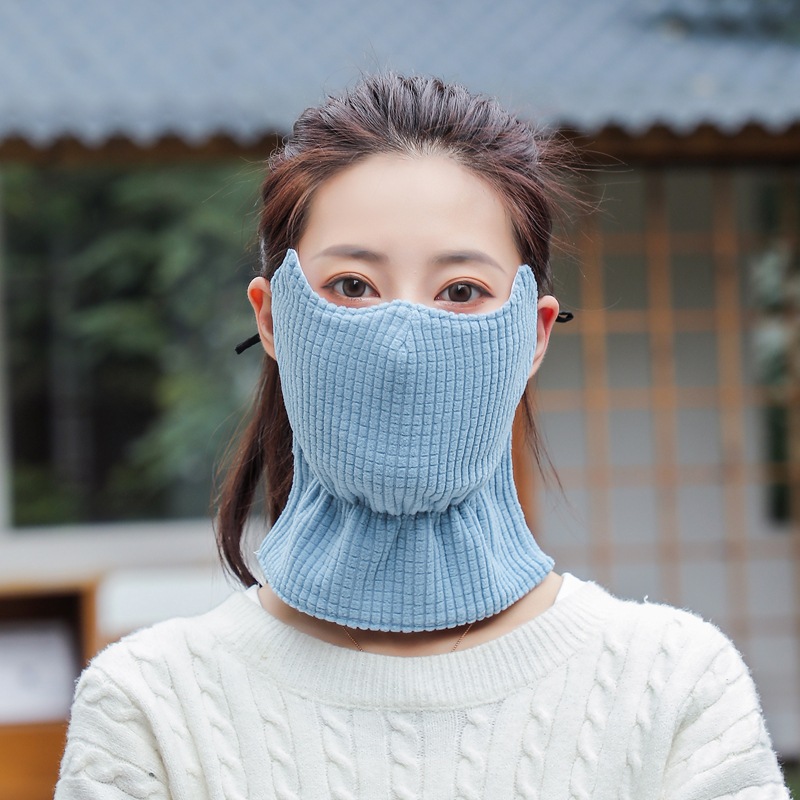Picture of Children's Mask Warm Cold-proof Windproof Autumn and Winter Girls Fashion Baby Thickened Neck Protection Ventilating Mask Washable