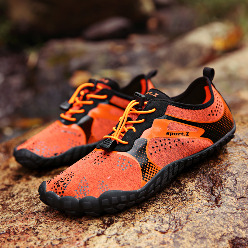 Cross-Border Amazon Large Size River Tracing Shoes for Men, Five-Shoe Wading Shoes, Outdoor Diving Beach Shoes, Quick-Drying Snorkeling Shoes for Women