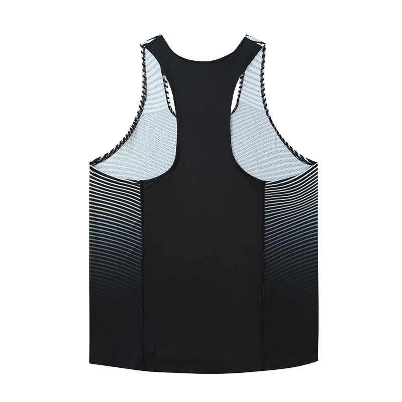 Picture of ZD longitudinal end men's track and field marathon running vest sports quick-drying breathable ultra-light mesh training suit
