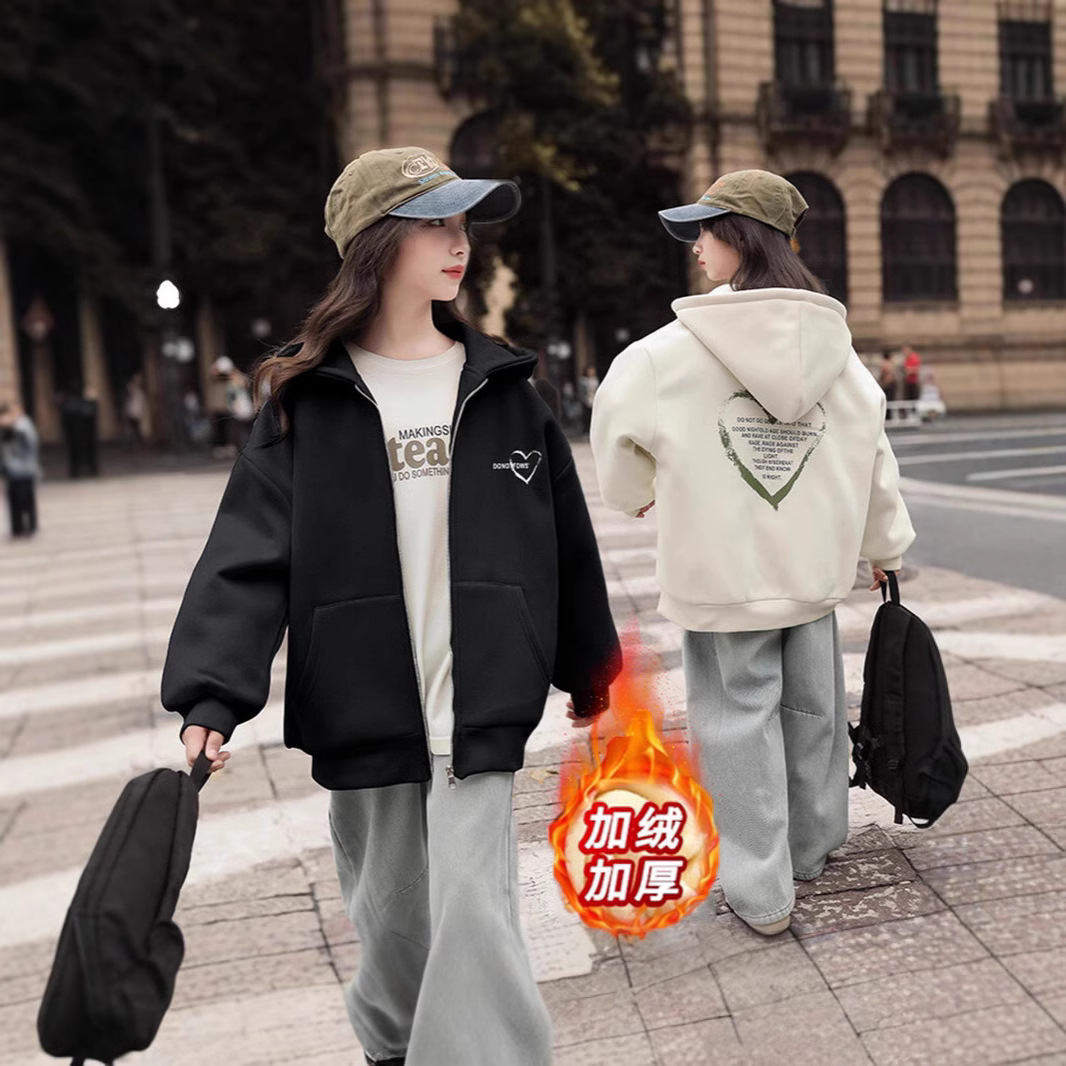 Picture of Girls' Sweatshirt 2024 New Style Autumn Girl's Hooded Top Children's Clothes Spring and Autumn Fashionable Big Children's Clothes
