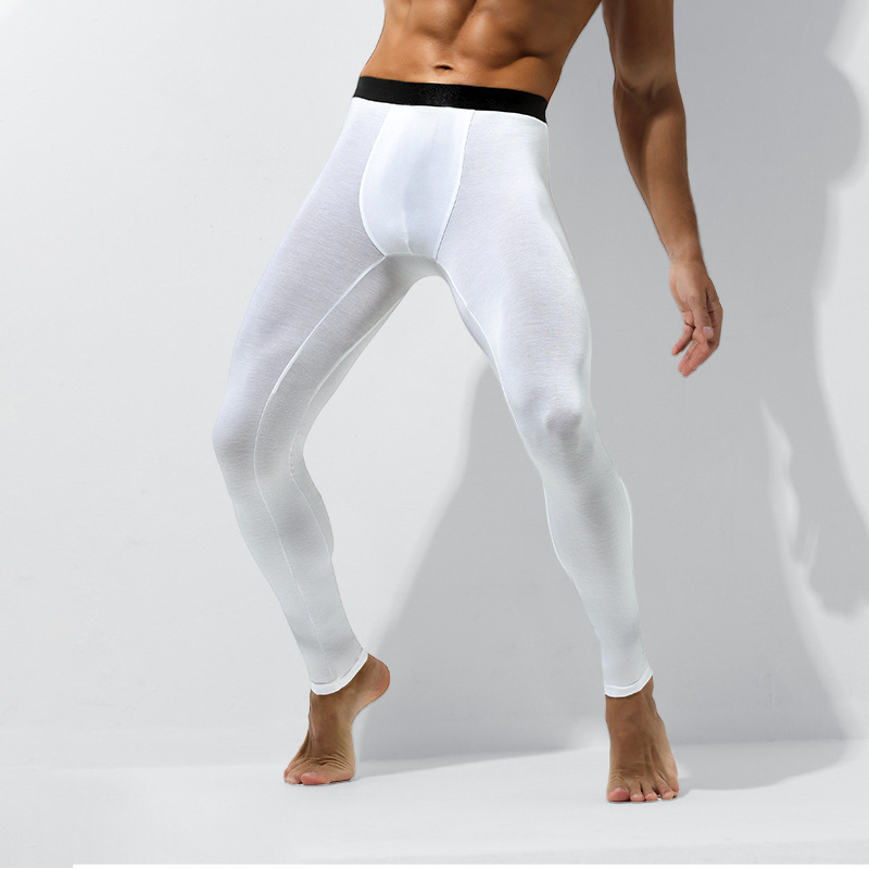 Picture of Men's Bullet Separate Autumn Pants Single Piece Leggings Underpants Antibacterial Inner Crotch Warm Pants Men's Thin Line Pants Underpants