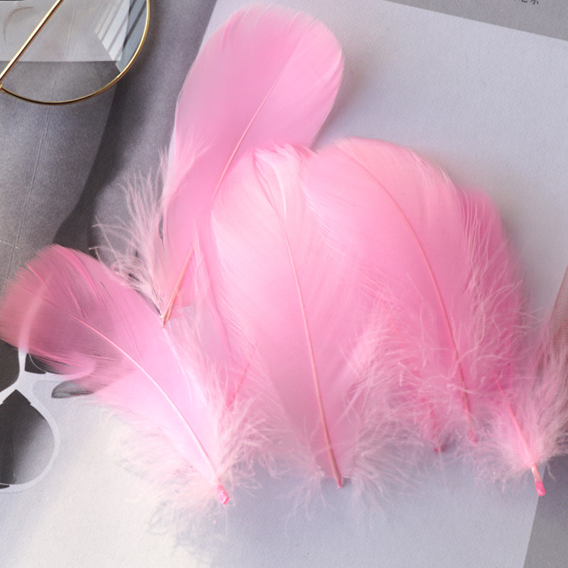 Picture of Color feather DIY floating dyeing goose feather dream catcher wave ball gift box filling decorative materials wholesale