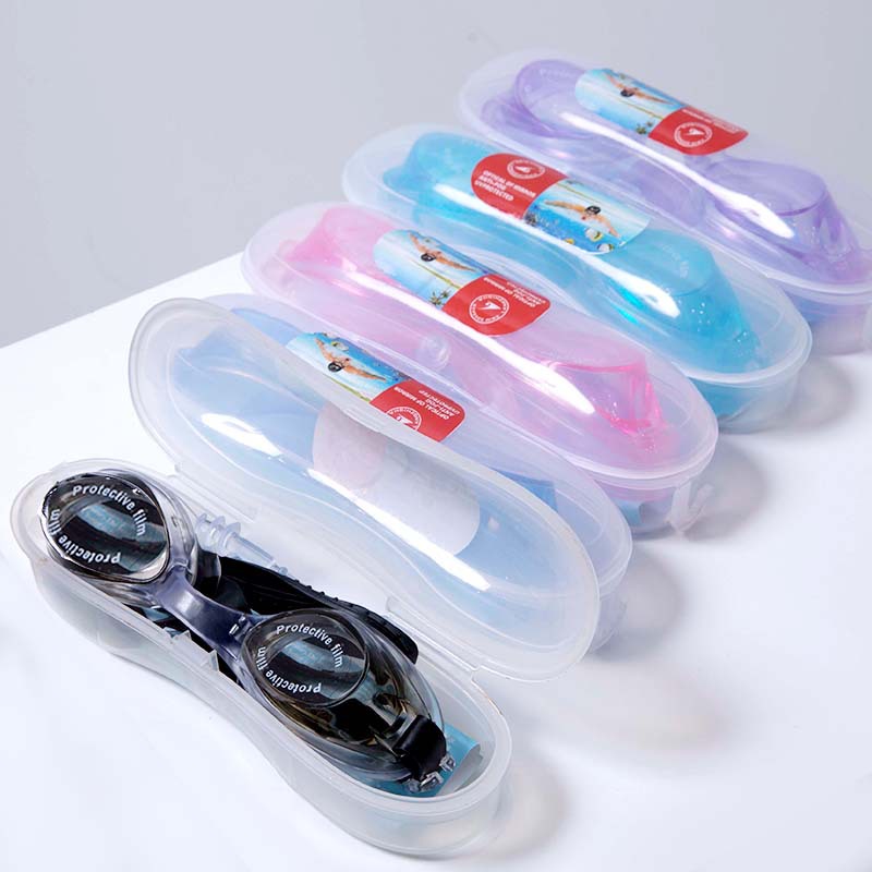 Picture of Hot sale recommend waterproof swimming goggles unisex swimming goggles flat goggles adjustable multi-color optional support mixed batch