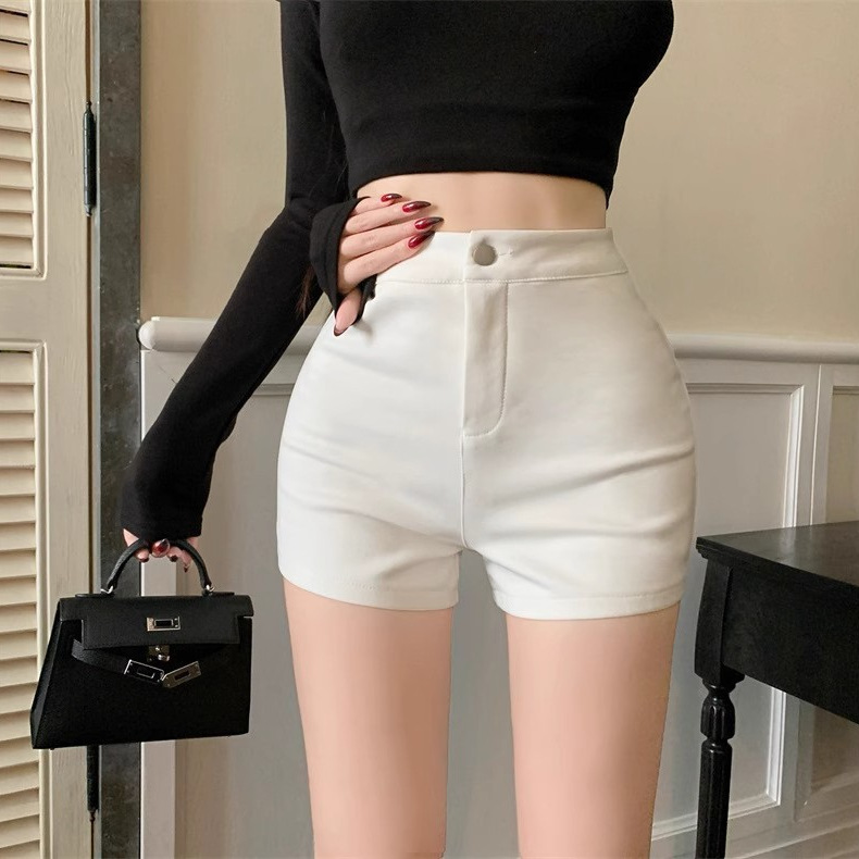 White Hot Girl High Waist Slim Hot Pants Super Shorts Casual Pants Women's Summer Small Sexy Tight Pants Short Pants