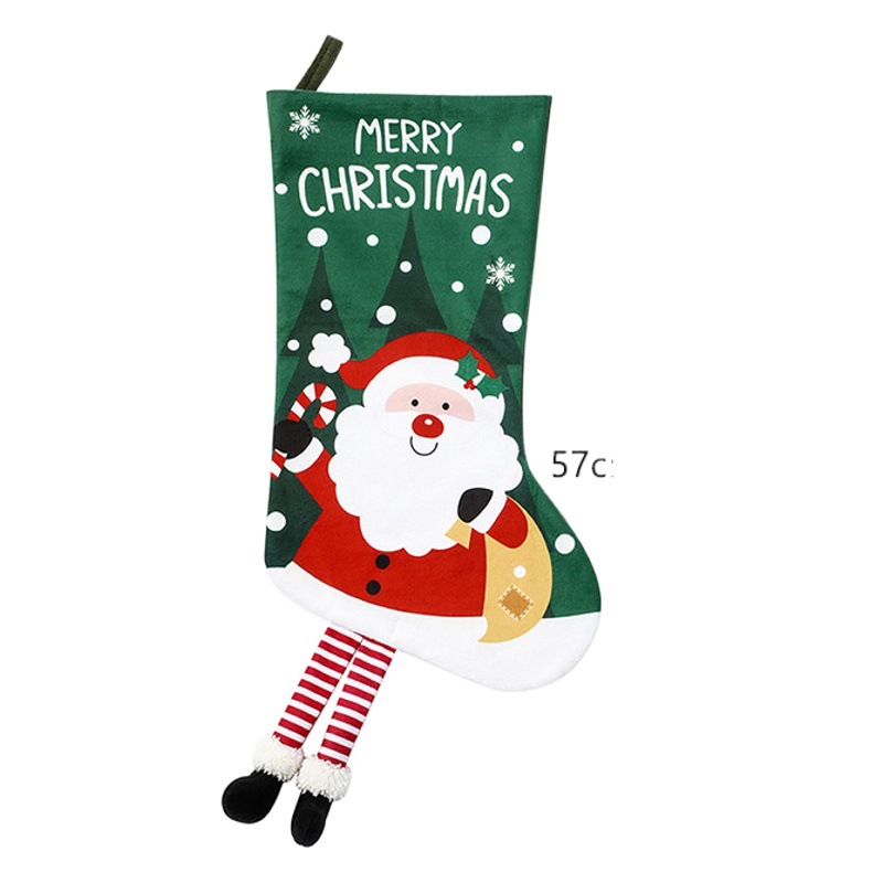 New Christmas socks gift socks Christmas tree pendant decoration gift bag Christmas home decoration pendant supplies
