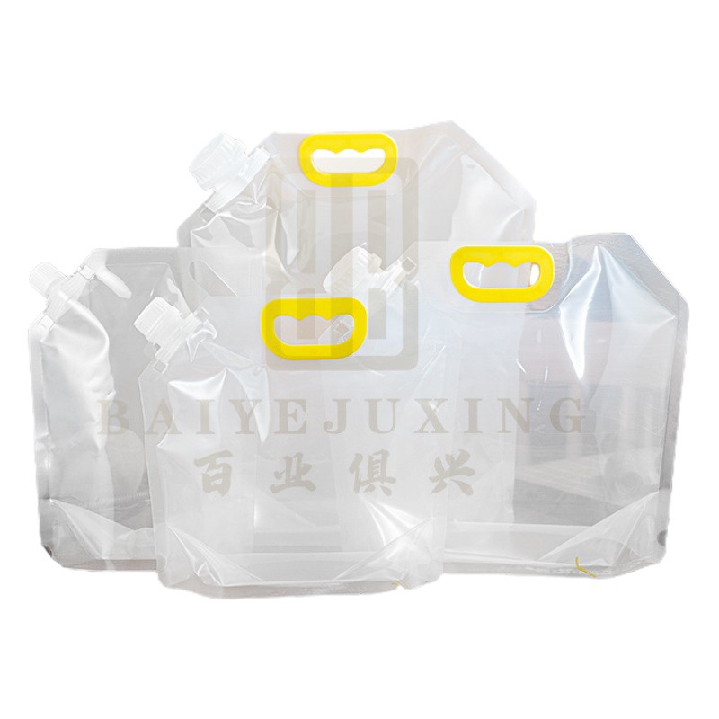 Grain storage bag transparent self-supporting suction nozzle bag rice grain sealed storage bag grain bag wholesale