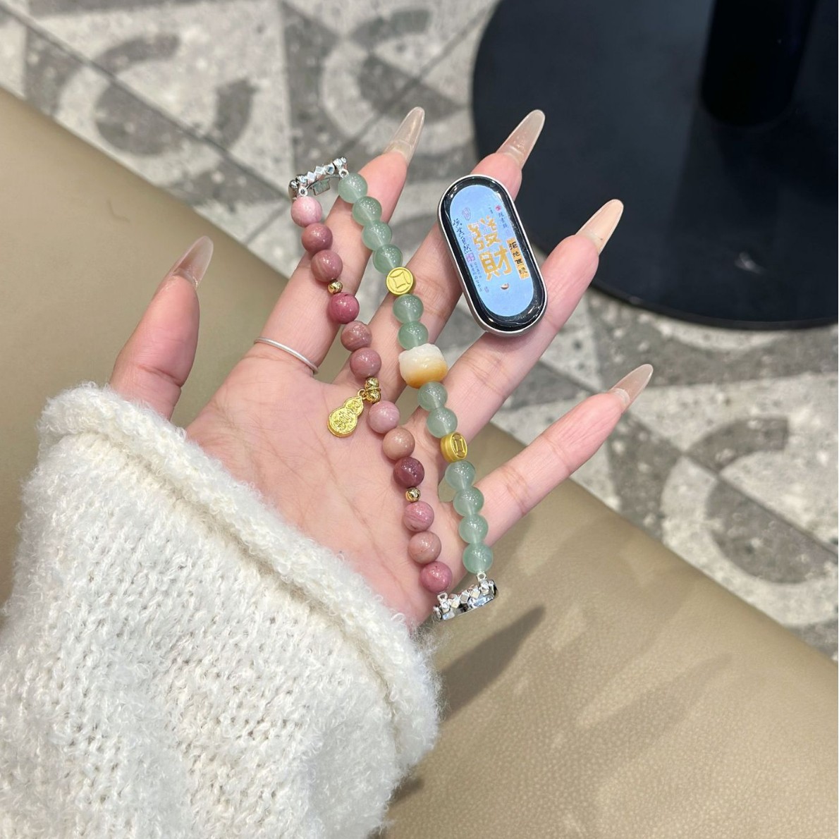 Picture of For mi band 8 strap 9 generation beaded hand rope national tide millet 7/6/5/4/3NFC national wind millet strap