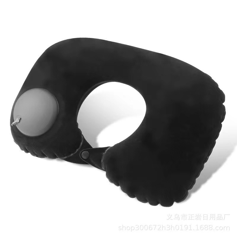 Picture of Inflatable Pillow, Portable for Travel, Press-Inflatable U-Shaped Pillow, Portable and Easy to Store, a Must-Have Item for Airplane and High-Speed Rail Travel