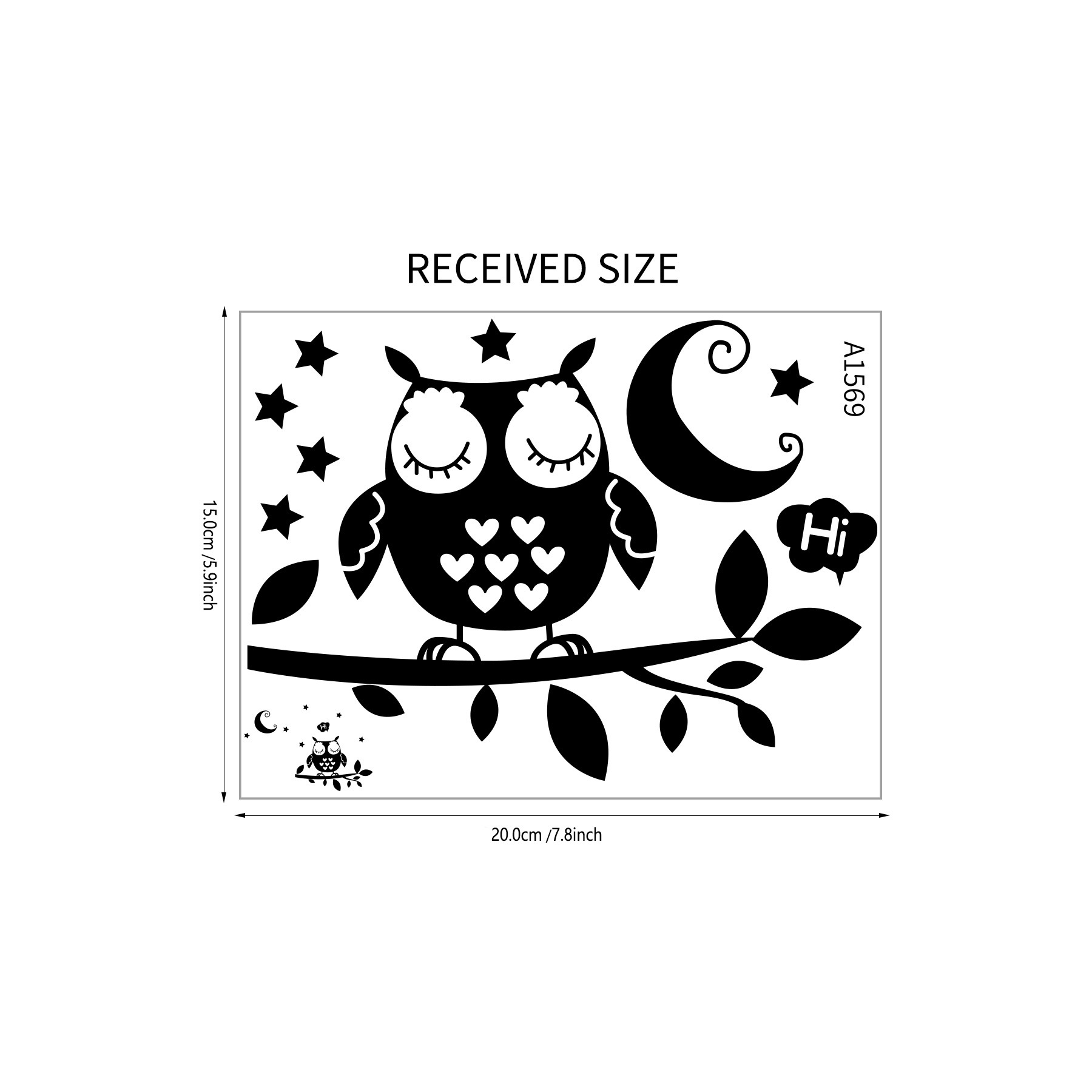 Picture of Cute Owl Switch Sticker Home Decorative Wall Sticker Living Room Bedroom Study Cross Border Removable MUK4764