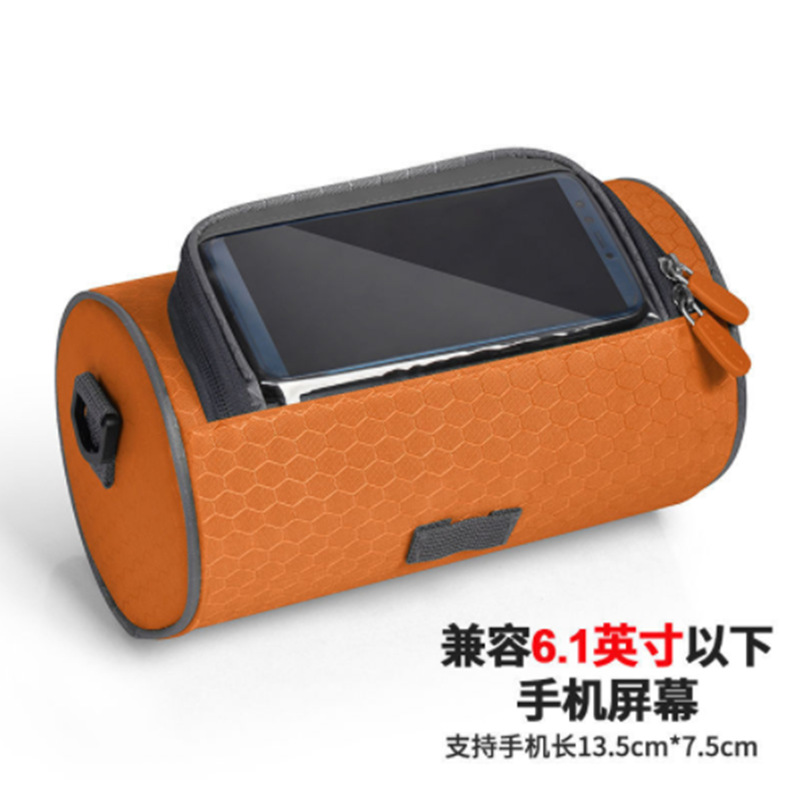 Picture of Mountain Bike Front Bag Waterproof Touch Screen Mobile Phone Bag Large Capacity Shoulder Crossbody Bicycle Bag Cycling Bag