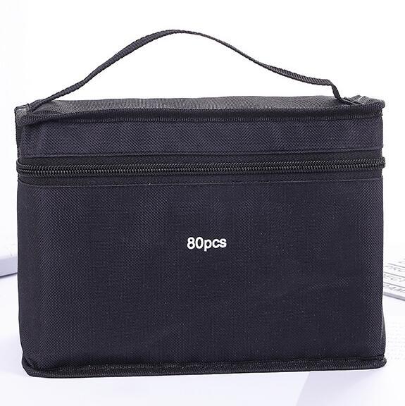 Picture of Mark pen case 30 color 40 color 60 color 80 color simple student portable large capacity storage bag stationery bag