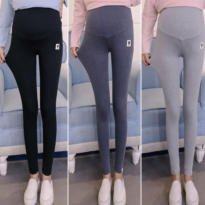 Picture of Spot Maternity Autumn Spring and Autumn Pants Trousers Kitten Leggings Autumn Korean Style Abdominal Pants Elastic Leggings