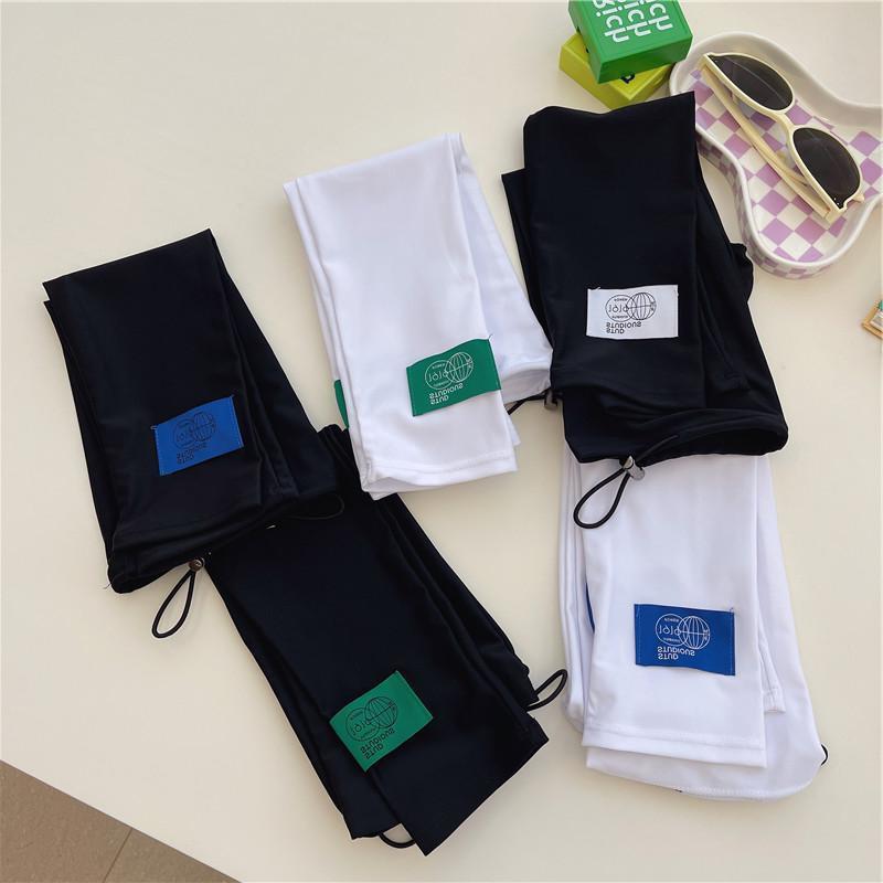 Picture of Summer Solid Color Sun Protection Sleeves Loose Ice Silk Driving Cycling Ice Sleeves Adjustable UV Protection Arm Sleeves