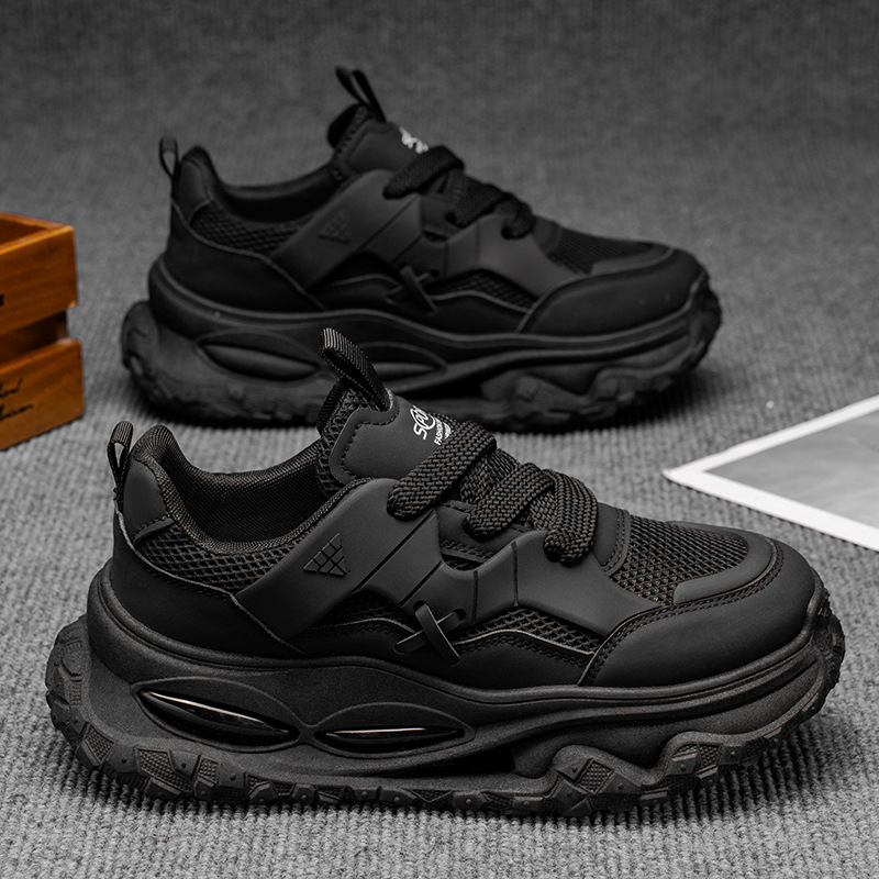 Picture of Internet celebrity popular men's shoes, summer breathable mesh, casual inner heightening daddy shoes, teenager running shock-absorbing sneakers