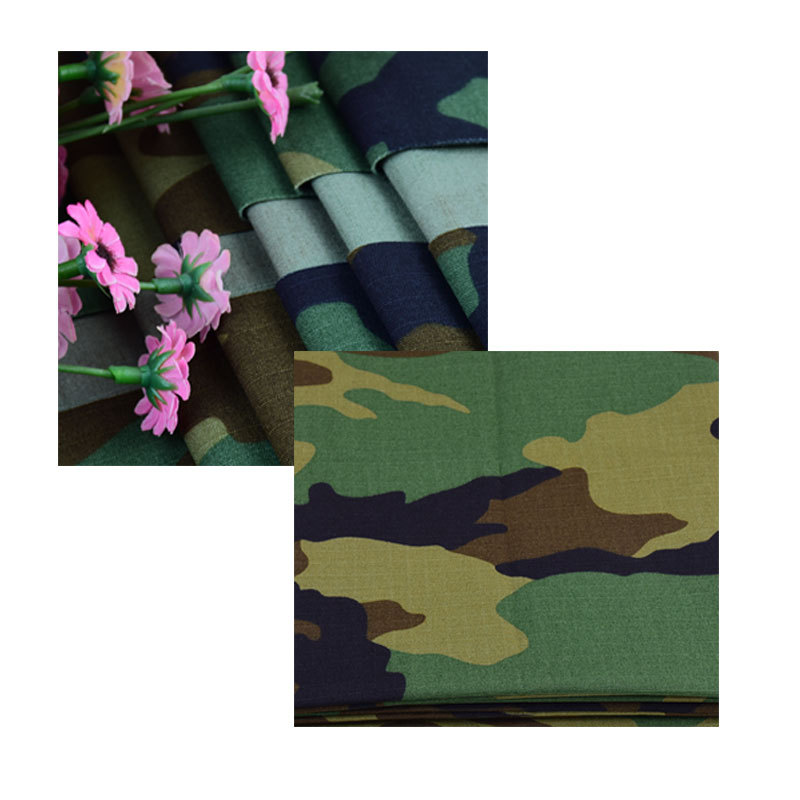 Camouflage Fabric Wholesale Cotton Brocade 50/50 Dark Plaid Waterproof Printed Fabric Camouflage Tent Camouflage Clothing Camouflage Bag