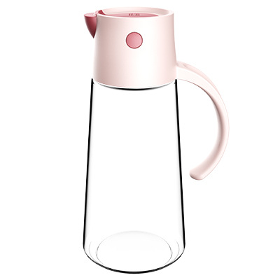 Picture of Hulk automatic opening and closing glass oil pot kitchen leak-proof oil tank with lid seasoning bottle vinegar bottle oil bottle factory outlet