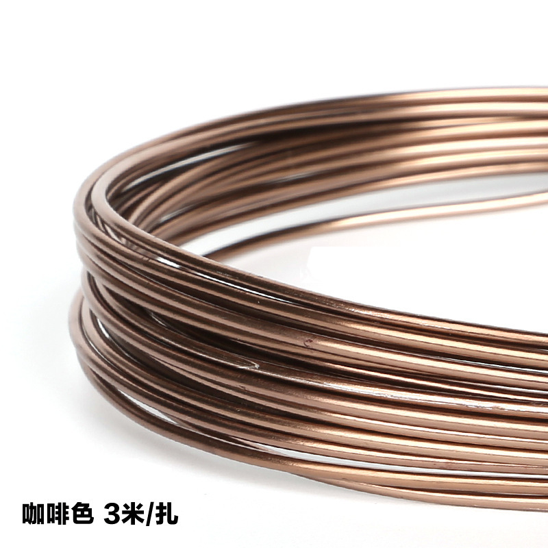 Picture of Wholesale 1mm-2.5mm oxidized colored aluminum wire DIY handmade material soft aluminum wire bicycle crafts ornaments