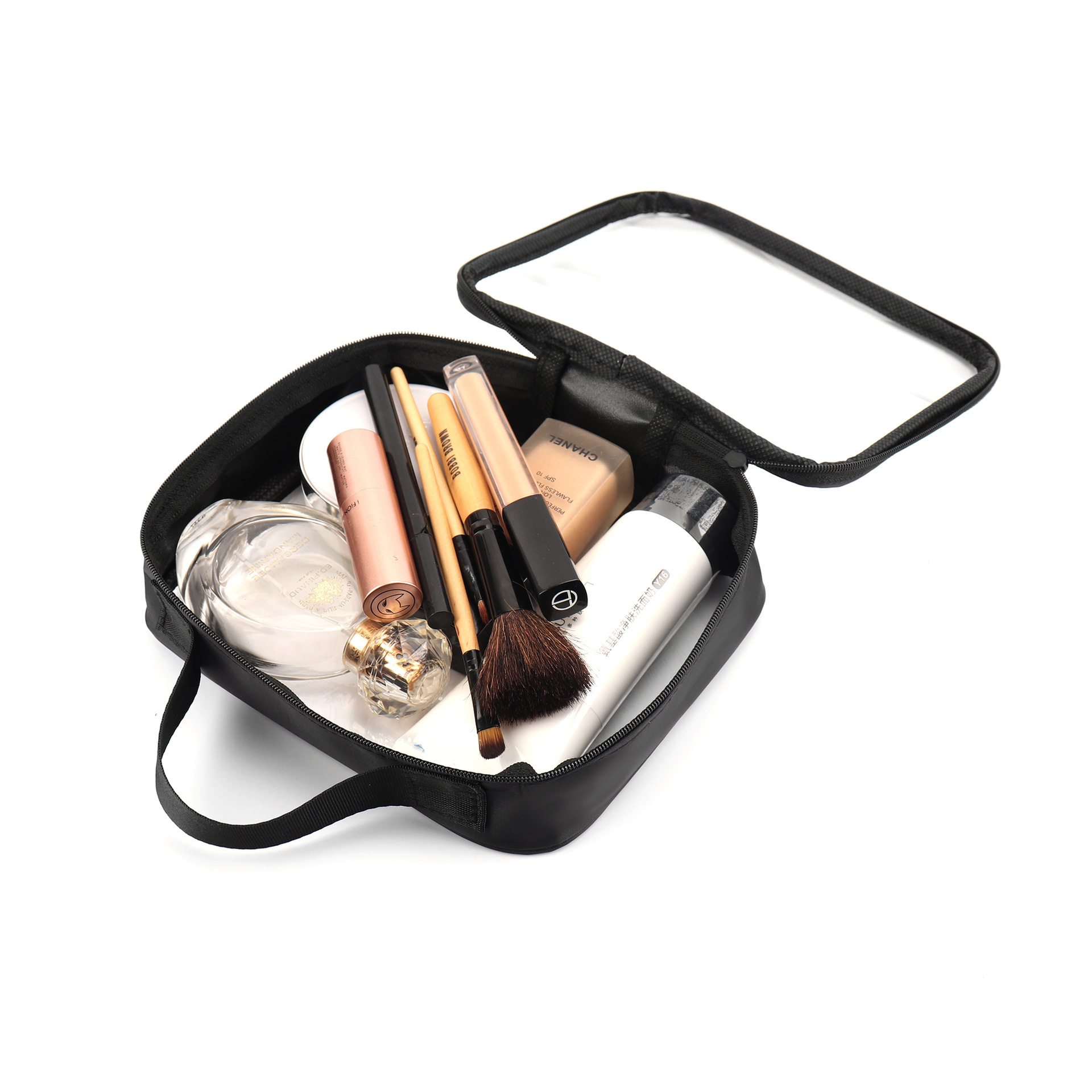 Picture of PVC transparent cosmetic bag waterproof large capacity wash bag simple portable travel storage bag cross-border in stock wholesale