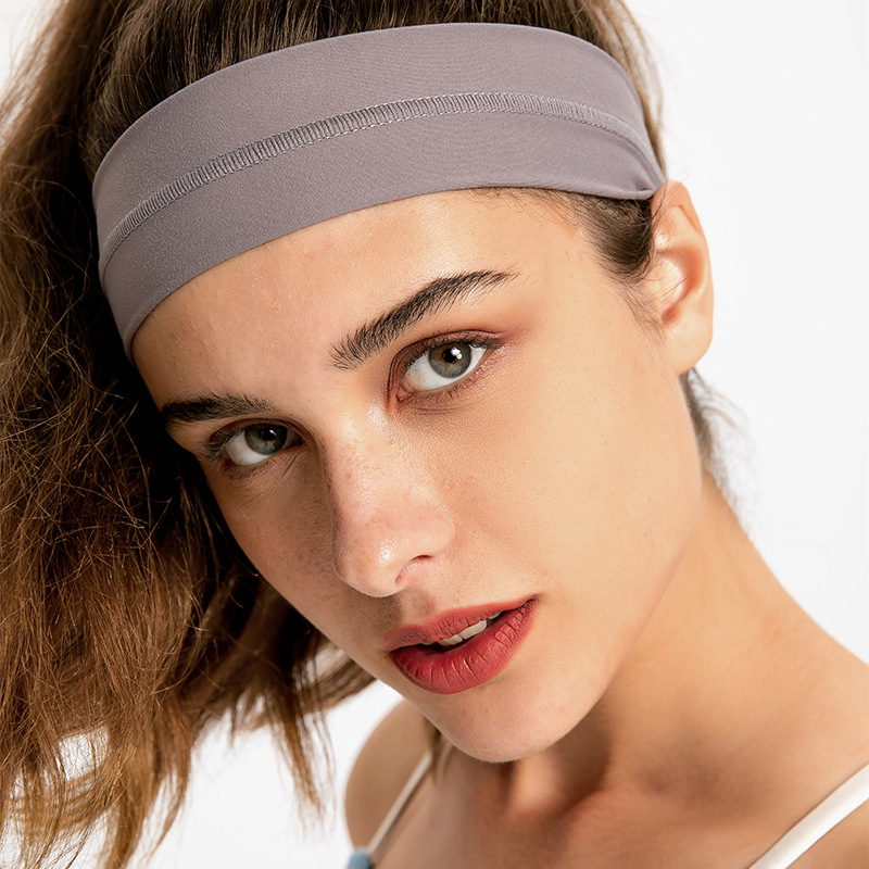 Picture of Summer New Skin-Friendly Breathable Pure Color Fitness Sports Headband Moisture-Wicking Yoga Headscarf for Women Pj-002