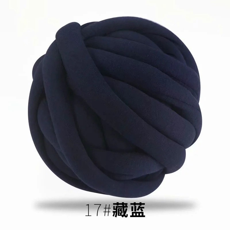 Picture of Heart-filled cotton coarse cotton fabric thread hand-woven blanket bag cat nest wool core-spun yarn thread machine-washed OHHIO new style