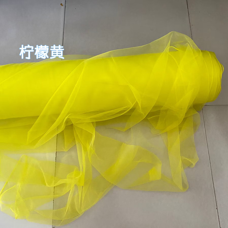Picture of Cross-Border Tulle Wedding Chair Back Decoration Swiss Tulle Wedding Decoration Bamboo Chair White Tulle Ceiling Mesh Decoration Props