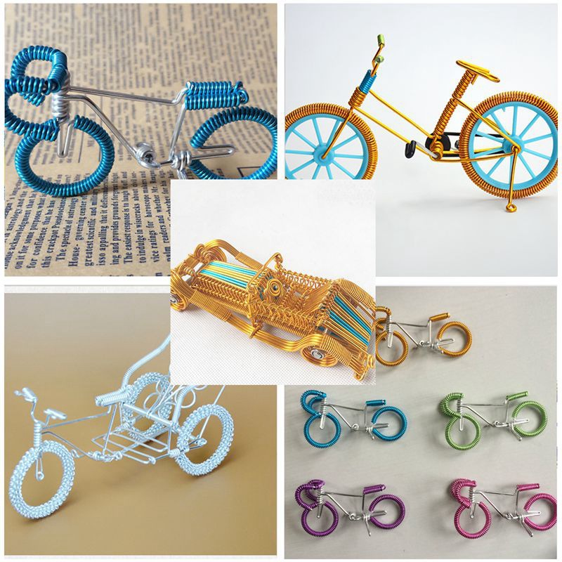 Picture of Wholesale 1mm-2.5mm oxidized colored aluminum wire DIY handmade material soft aluminum wire bicycle crafts ornaments