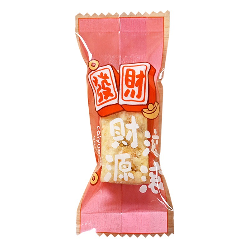 2025 Chinese Style Festive New Year Nougat Packaging Bag Candy Paper Baking Snowflake Crisp Machine-sealed Bag Candy Packaging Bag