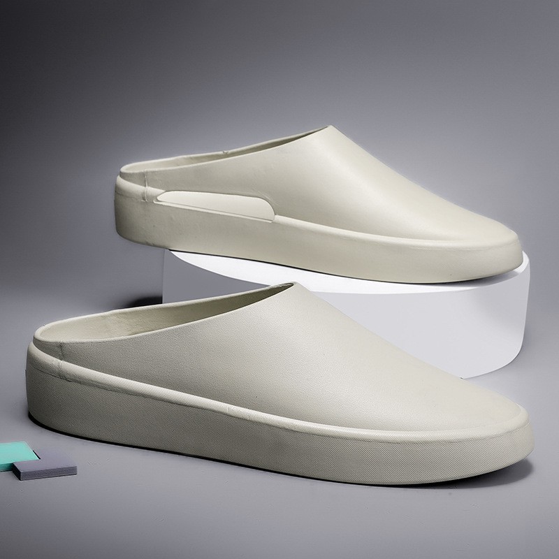 Picture of Baotou Lazy Slippers for Men and Women Non-slip Lightweight Comfortable Outer Wear Breathable All-match EVA Integrated Hollow Waterproof Work