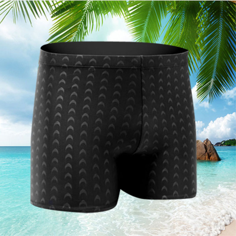 2025 New Men's Swimming Trunks Fashionable Printed Fabric Adult Anti-Embarrassment Swimwear Large Size Quick-Drying