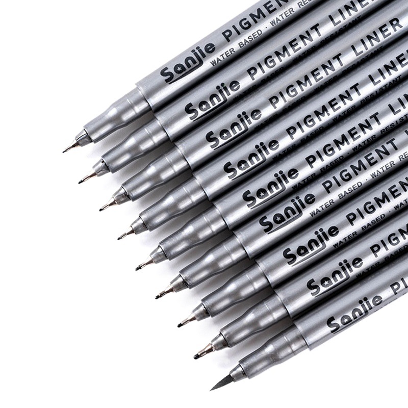Waterproof Needle Pen for Fine Arts Hand-painted Needle Pen Hook Line Drawing Sketch Pen for Students