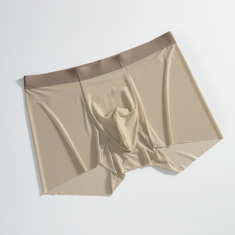 Picture of 2025 New Summer Ice Silk Underwear Men's Ultra-Thin Seamless Men's Underwear Ice Silk Large Size Boxer Briefs Men's Wholesale