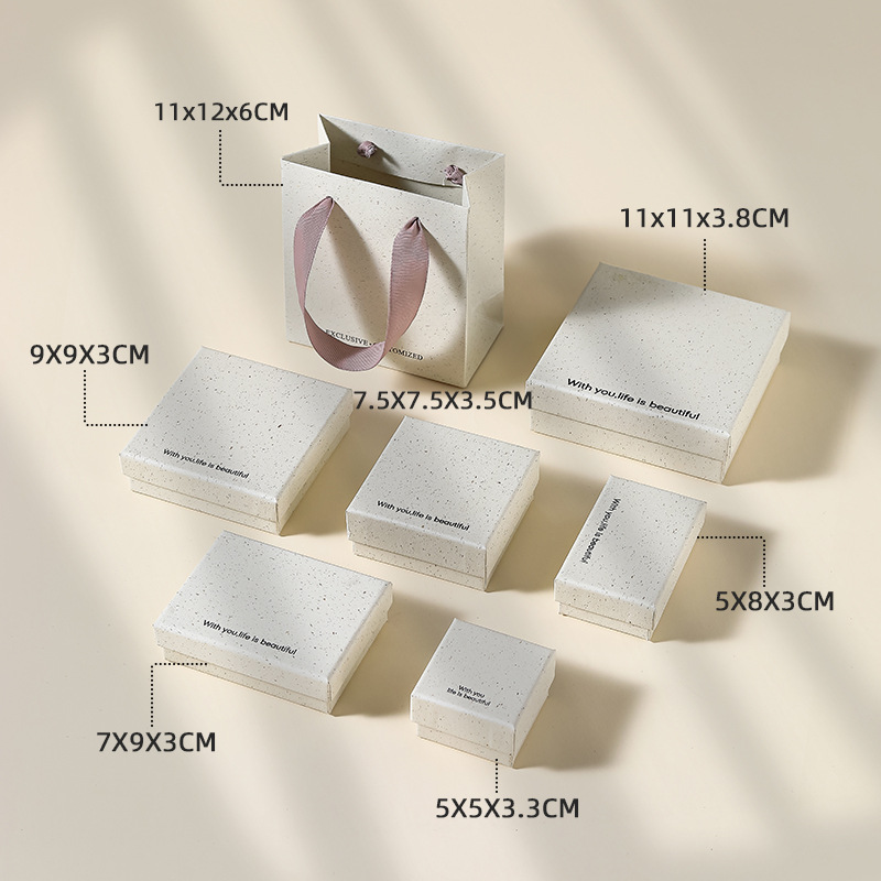 Picture of Jewelry Packaging Box Regenerated Texture Cover Middle Cover Secret Realm Ring Box Necklace Jewelry Bracelet Jewelry Storage Box