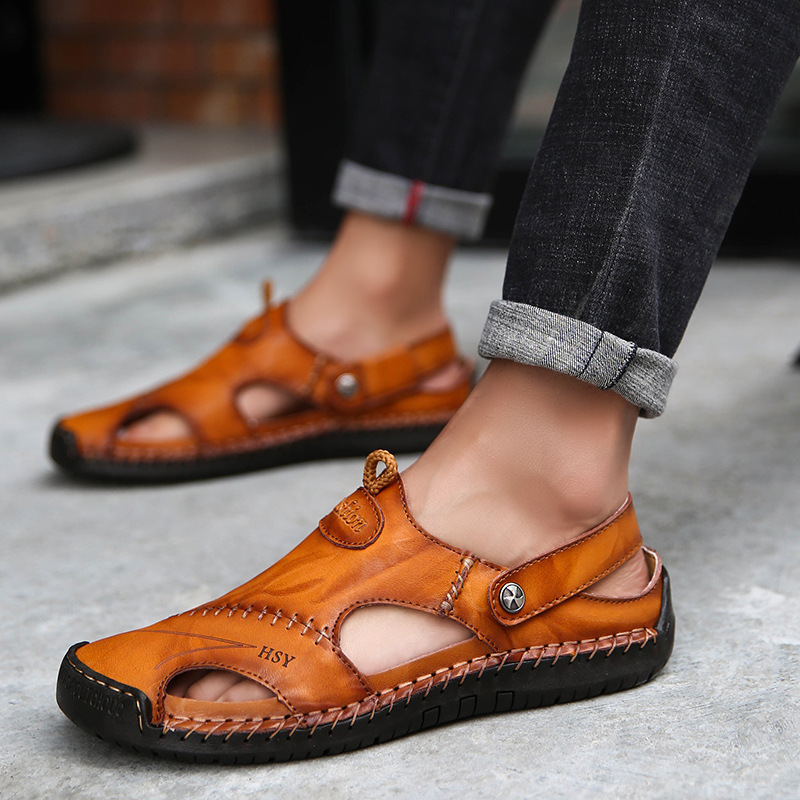 Picture of Cross-border Men's Baotou Sandals 2023 Summer Sandals Dual-purpose Comfortable Hiking Sandals Outdoor Casual Beach Shoes