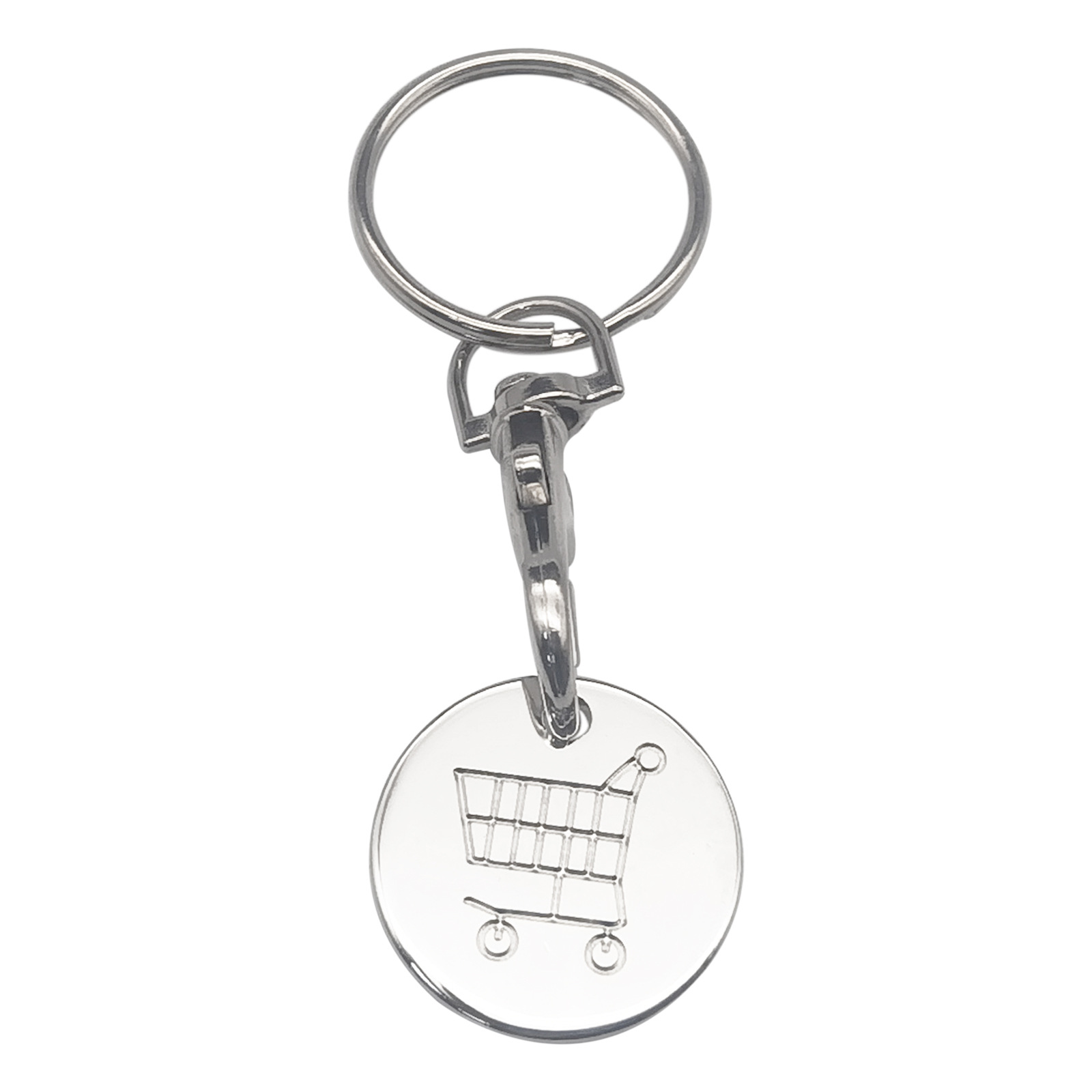 Cross-border European and American supermarkets push shopping cart logo coins metal tokens Lobster chain key chain advertising gifts