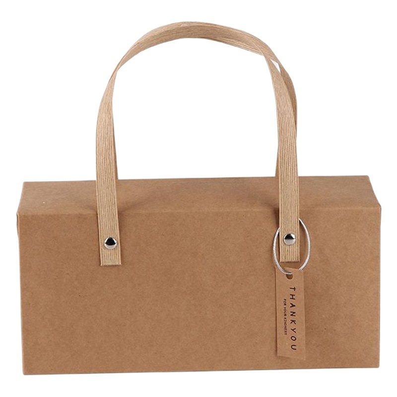 Portable Kraft paper moon cake packaging carton travel local specialty gift gift packaging box