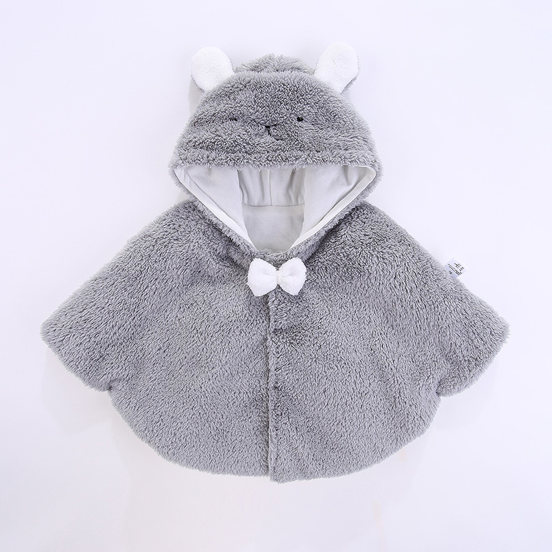 Picture of Baby's Cape Windshield Spring Autumn Winter Outgoing Windbreaker Children's Coat Quilted Girls' Baby's Small Shawl