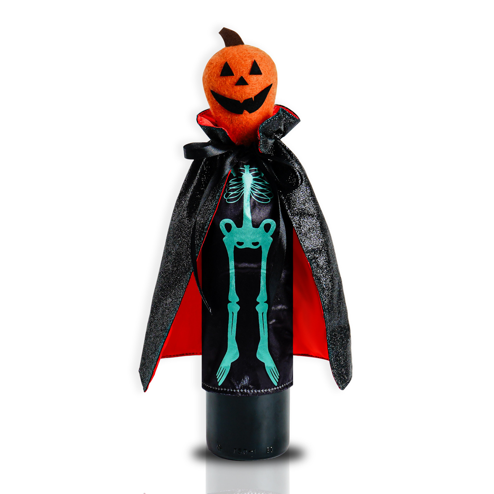 Picture of Cross-border New Halloween Wine Bottle Set Skull Pumpkin Champagne Wine Bottle Bag Table Decoration Supplies Ornaments Wholesale
