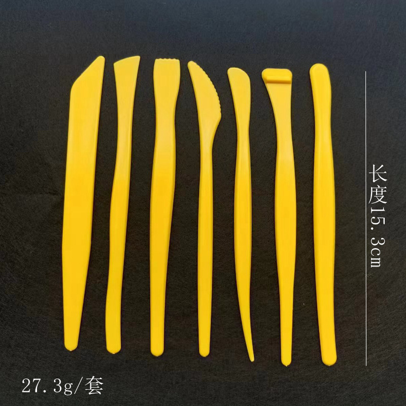 Picture of Art supplies clay sculpture 5 piece set wooden pottery knife soft pottery sculpture knife pottery clay sculpture trimming tools wholesale