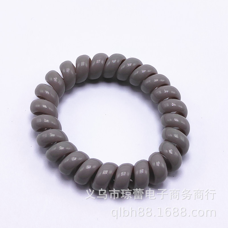 Picture of Candy Color Bold Bracelet Telephone Line Hair Ring Extra Large Rubber Band South Korea Headwear Hair Accessories Headband Spring Ring