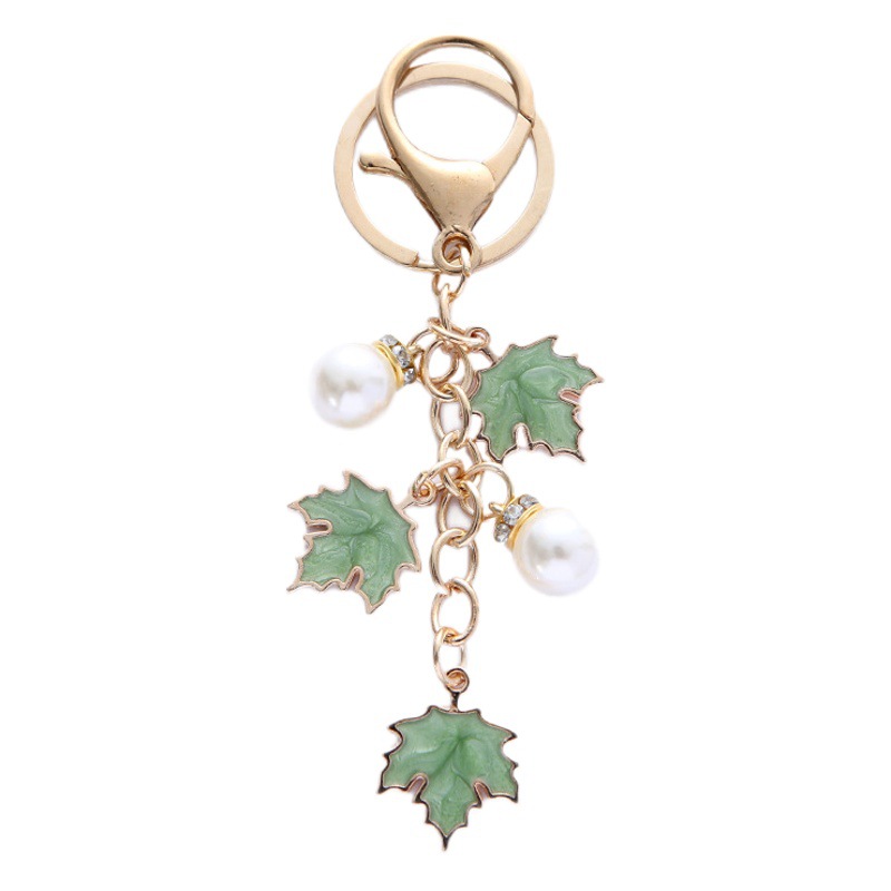 Maple Leaf Small Fresh Literary Style Pendant for Girlfriend Holiday Birthday Gift Keychain Couple Bag Pendant