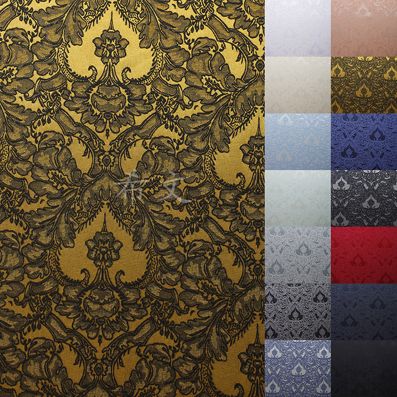 Picture of Three-Dimensional Relief Jacquard Fabric Spring Soft Classical Jacquard Micro-Elastic Cotton Fabric Chinese Suit Han Dynasty Clothing Fabric