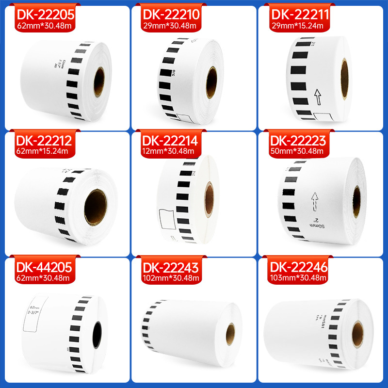 DK-22205 DK22205 thermal label paper logistics label DK continuous label paper barcode label paper.
