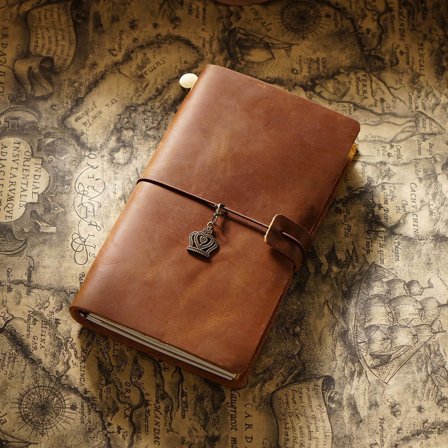 Picture of Travel Notebook Notebook Cowhide Genuine Leather Diary Retro Notepad Creative Record Tn Spot Wholesale