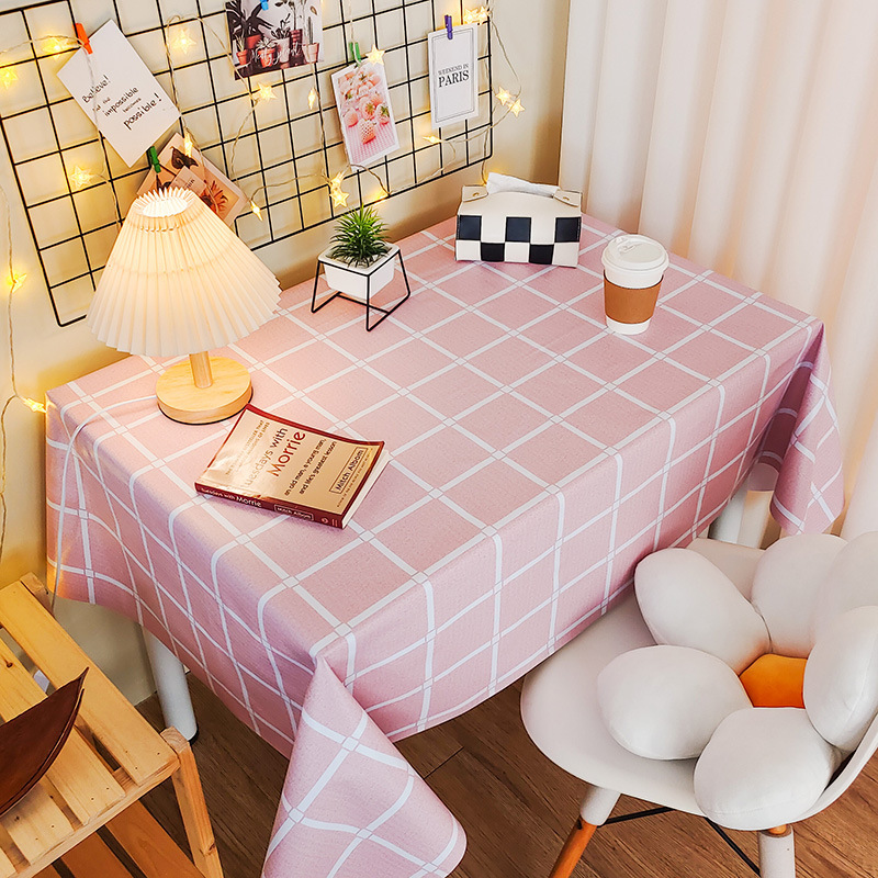 Picture of Tablecloth Waterproof and Oil-proof PVC Coffee Table Table Mat Dining Table Tablecloth Picnic Stall Student Desk Dormitory Decorative Cloth